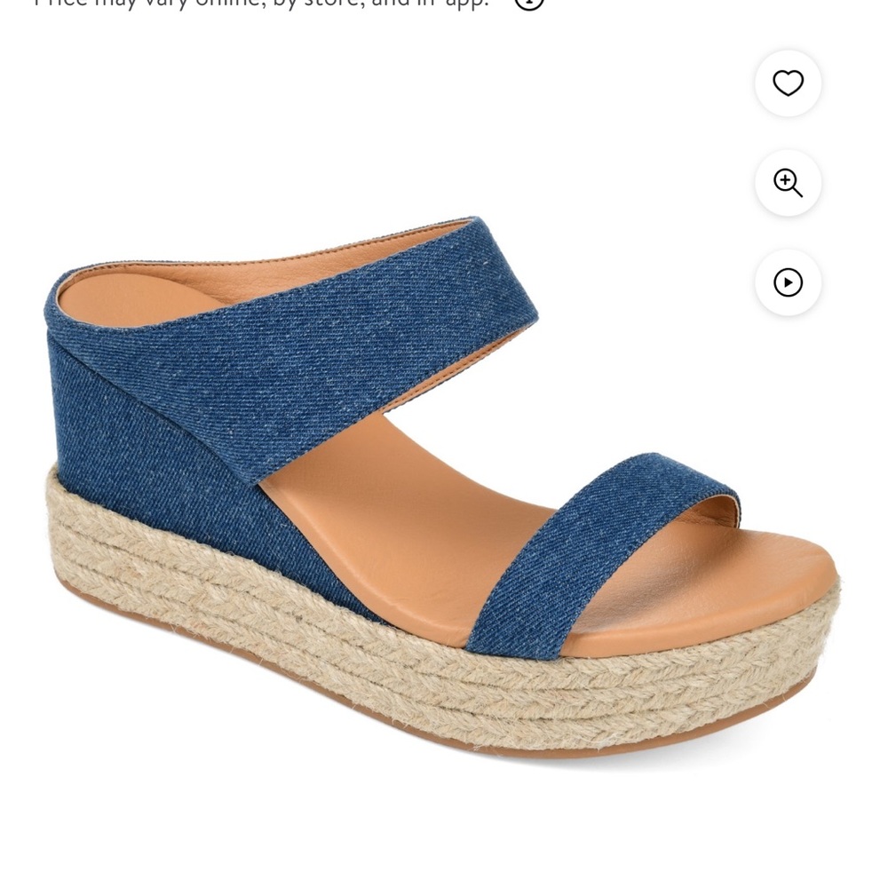 Brinley Co. Womens Espadrille Wedge Slide